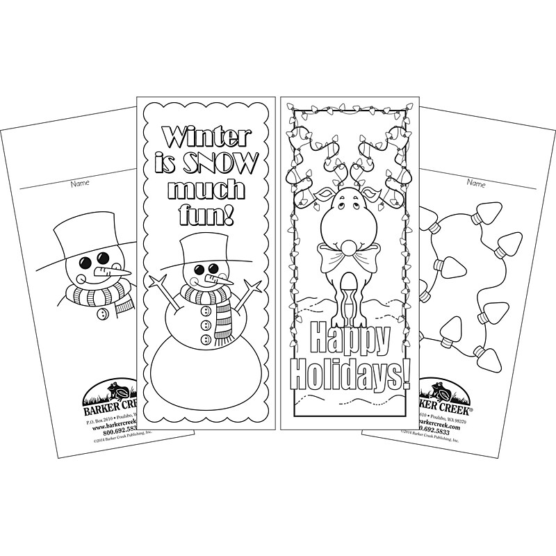 Barker Creek Celebrate Winter Bookmark Set, 60/Pack (LL2187) image 1