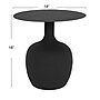Storied Home 18"Dia. Metal Round Side Table, Black (DF4285)~#|#~91E836F1-FA59-4FEA-973189A5FC981F7F_sc7