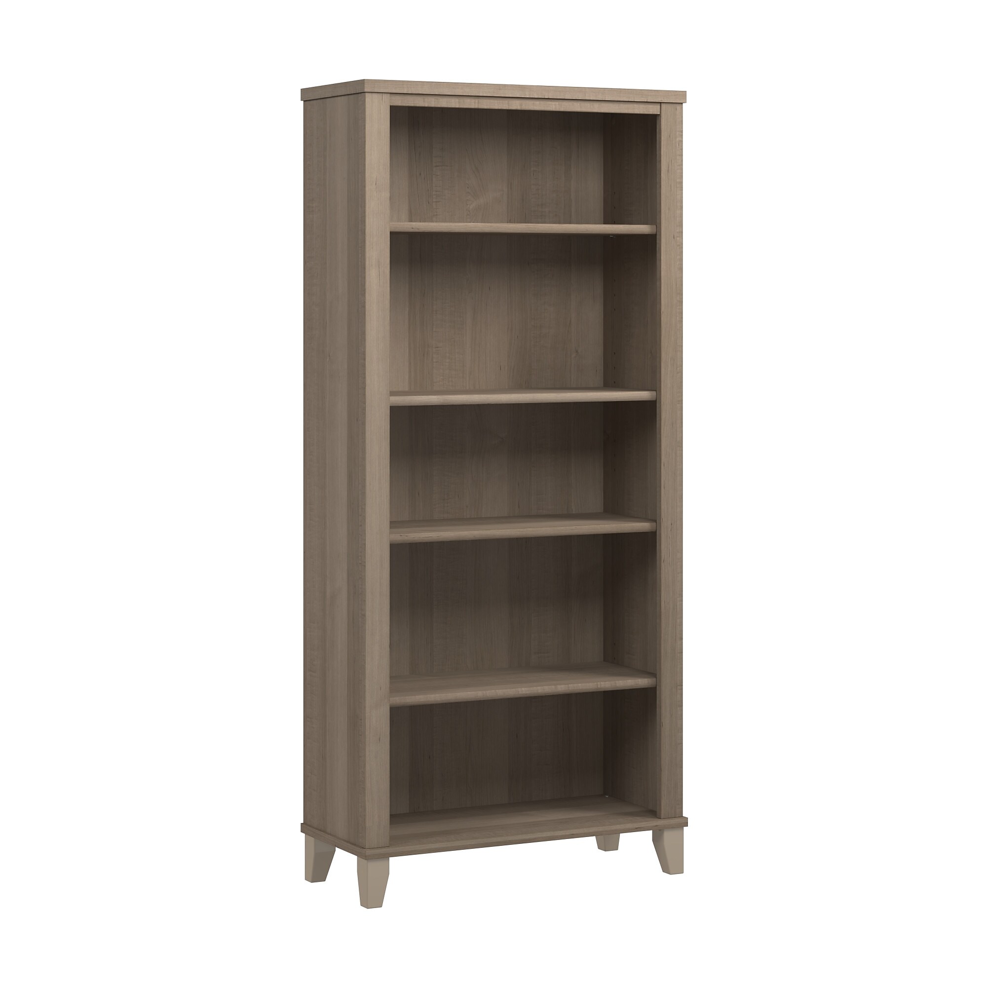 Bush Home Somerset Tall 5 Shelf Bookcase, Ash Gray (WC81665) Sansujyuku sansujyuku.com
