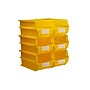 Triton Products LocBin Stackable Storage Bin, 7" x 8.25"x 14.75", Yellow, 6/Pack (3-240Y)~#|#~91EBE99D-782E-4BEB-9D42B099C2EDBA70_sc7