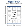 Avery 2" x 2"  Blank Price & Merchandise Tags, White, 300/Carton (95316-GWT25)~#|#~91F5C0CB-0E03-49A6-B5CDDFCA8009D2B8_sc7