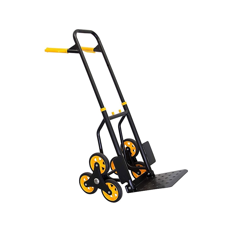 Mount-It! Stair Climber Hand Truck and Dolly, 264 lb. Capacity, Black/Yellow (MI-913) image 1