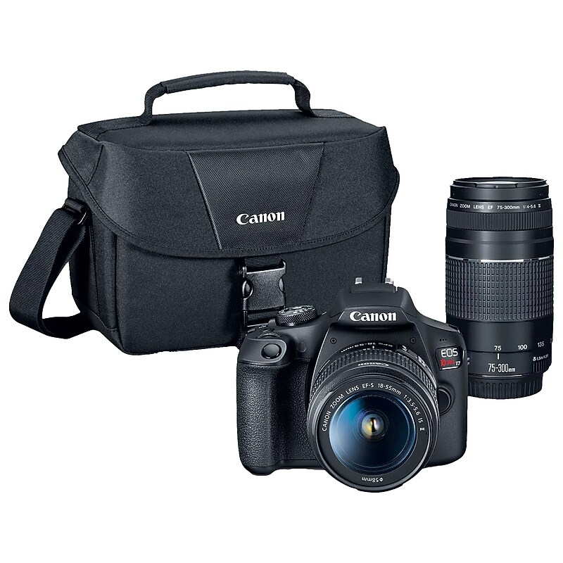 Canon EOS Rebel T7 24.1 Megapixel Digital DLSR Camera Kit, Black (2727C021) image 1