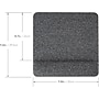 Allsop Premium Plush Foam Non-Skid Mouse Pad with Wrist Rest, Gray (32311)~#|#~9202F685-1653-49BB-925B3F82E72B6DF0_sc7