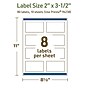 Avery Dissolvable Rectangle Multipurpose Labels, 2" x 3.5", Off-white, 80/Pack (94238)~#|#~9205B4F7-2F4B-4093-A9C92687FB5B3377_sc7