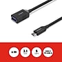 Staples TECH USB-C to USB A Audio/Video Adapter, Male to Female, Black (ST62385)~#|#~92063FB1-167B-4E7F-98550538FEADDEF6_sc7