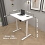 Mount-It! 48"W Electric Rectangular Adjustable Standing Desk, White (MI-8037)~#|#~9207E873-51F3-440A-A7AD4274337EEF83_sc7