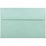 JAM Paper A9 Booklet Envelope 5 3/4" x 8 3/4", Aqua Blue, 100/Pack (157461d)~#|#~920F02EB-39E9-459E-B57FF6DEB8B2318C_sc7