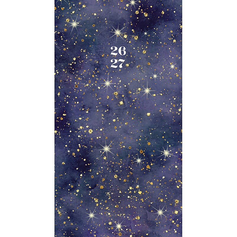 2026-2027 Willow Creek Starry Night 3.5" x 6.5" Monthly Planner Cover (57674X) image 1