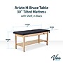 Aristo Wood Physician Adjustable Exam Table with Shelf, 2 Drawer Cabinet, Paper Cutter, Holder, 500lbs. Capacity, Black~#|#~9213B2EE-8477-4D33-AE36F22BACECBA4D_sc7