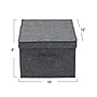 Household Essentials Large Stackable Folding Fabric Storage Bin, 8" x 12"x 15", 24.93 Qt., Gray, 2/Pack (7513-1)~#|#~92186275-32A4-4E59-8047F757FBD94FE6_sc7
