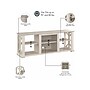 Bush Furniture Homestead TV Stand, Screens up to 70", Linen White Oak (HOV160LW-03)~#|#~921FC1BE-7A92-407C-B9DE656C350D7A67_sc7