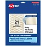 Avery Pearlized Ivory Decorative Edge Multipurpose Labels, 1-1/8" x 2-1/4", Ivory, 210/Pack (94061)~#|#~9220DDD9-601C-4551-AB05EEA0BADFA6E0_sc7