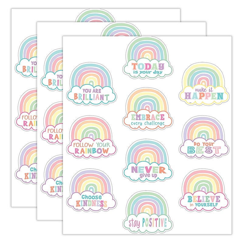 Teacher Created Resources Pastel Pop Positive Sayings Accents, 90/Bundle (TCR8418-3) image 1