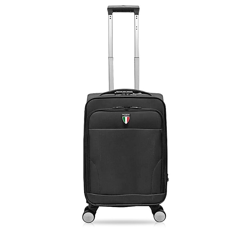 TUCCI 20" Hardside Carry-On Suitcase, 4-Wheeled Spinner, TSA Checkpoint Friendly, Charcoal (T0473-20in-CHL) image 1