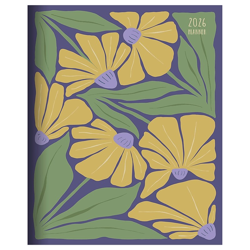 2026 TF Publishing Goldenrod Flowers 6.5" x 8" Monthly, Paperboard Cover, Multicolored (26-4208) image 1