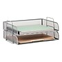 Mind Reader Metal Side Loading Stackable Letter Tray, Letter Size, Silver, 2/Pack (DSTACK2-SIL)~#|#~9235B2A2-C74D-409A-AC35B011346BECDA_sc7
