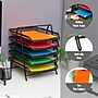 Mind Reader Metal Mesh Front Loading Stackable Letter Tray, Letter/Legal Size, Black (2CSTACK2-BLK)~#|#~92366F30-123D-44C5-BC6CE1CEE6E2B914_sc7