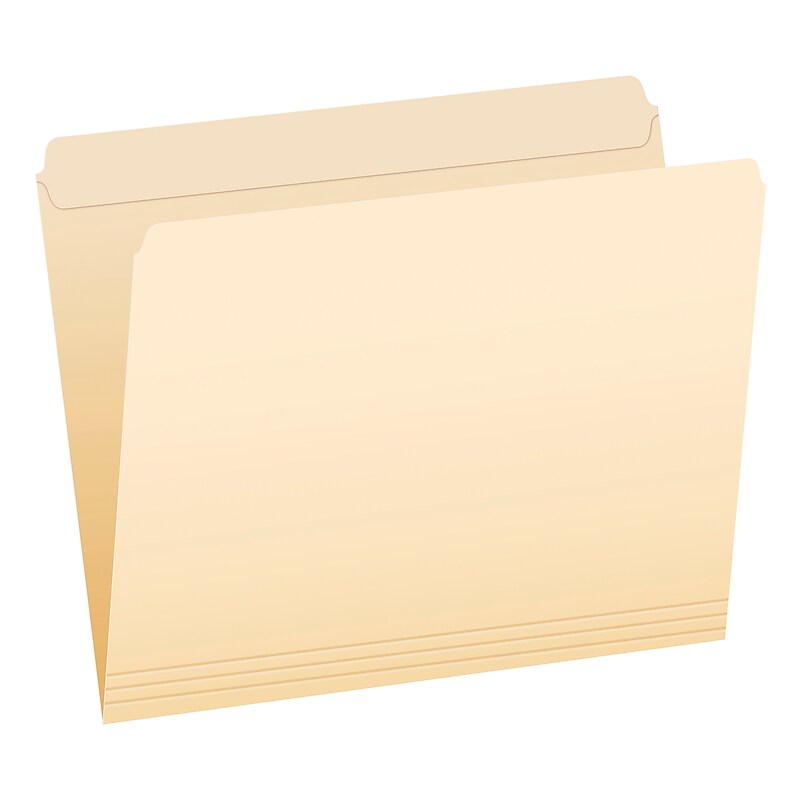 Pendaflex Recycled Heavy Duty File Folder, Straight Cut, Letter Size, Manila, 100/Box (R752) image 1