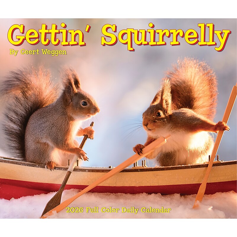 2026 Willow Creek Gettin' Squirrelly 6.2" x 5.4" Day-to-Day Calendar (54185) image 1