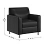 Flash Furniture Agent LeatherSoft Reception Chair, Black/Chrome Legs (BT827U1BKCHR)~#|#~923CCFB6-6E5F-46D6-8C9436B004E970E0_sc7