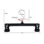 Nahanco 10" Plastic Pinch Grip Skirt/Slack Hanger, Black, 200/Pack (6010B)~#|#~9240C2A3-AD7F-4A24-B29B02185C6BD3DB_sc7