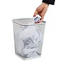 Mind Reader Metal Trash Can Without Lid, 5 Gallon, White, 2/Pack (2SQUAGA-WHT)~#|#~924B1C9E-46B0-4F48-AA6B4114E073C23A_sc7