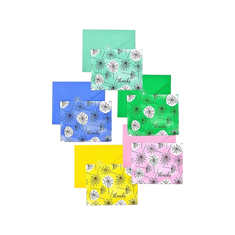 Gartner Studios Roobee Watercolor Thank You Cards, 4" x 5", 50/Pack (31026) image 1