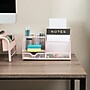 Mind Reader 7-Compartment Metal Desk Organizer, Pink (JOEORG-PNK)~#|#~924CDAB9-9D46-4911-A0B4153447579110_sc7