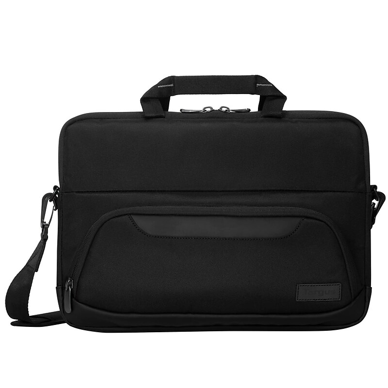 Targus Mobile Elite 14" Nylon Water-Resistant Laptop Bag, Black (TBS579GL) image 1