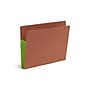 Smead Recycled Reinforced File Pocket, 3" Expansion, Letter Size, Green, 10/Box (73680)~#|#~924E5BFD-0D8A-4A6A-A3E3DB85F4F6010E_sc7