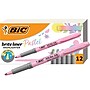 BIC Brite Liner Grip Highlighters Chisel Tip, Assorted Pastel Colors, 12/Pack (GBLD11-AST)~#|#~924E6942-F243-421E-9F2F362440613330_sc7