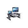 Rocelco 32"W Manual Adjustable Standing Desk Converter, Black (R ADRB)~#|#~924F51BB-15A6-4ECF-BB4CFCED9CAB8077_sc7