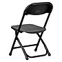 Flash Furniture Plastic Kids Folding Chair, Black, 2 Pieces (2YKIDBK)~#|#~9250645A-5605-44A2-B84F371407EEAC6A_sc7