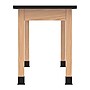 Diversified Woodcrafts PerpetuLab Book Compartment Rectangular Science Lab Table, 72" x 24", Oak (C7302BK30N)~#|#~92534EE6-E990-4506-B2BACF7F3FD0FA05_sc7