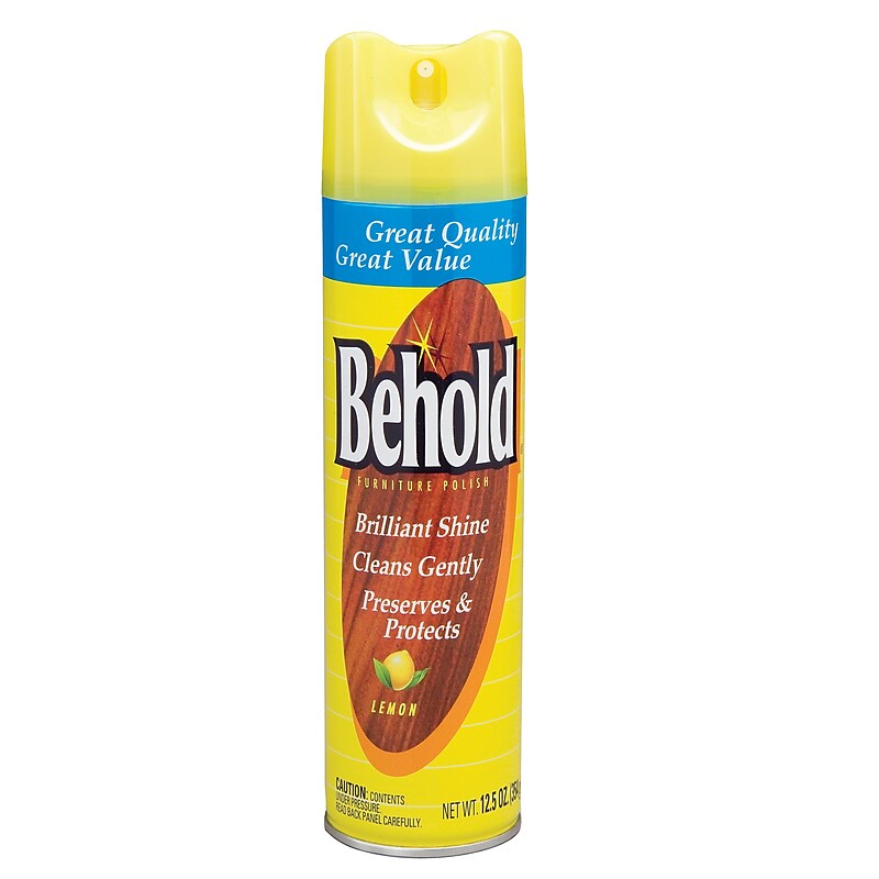 Behold Furniture Polish, Lemon Scent, 12.5 Oz. (CB520009) image 1