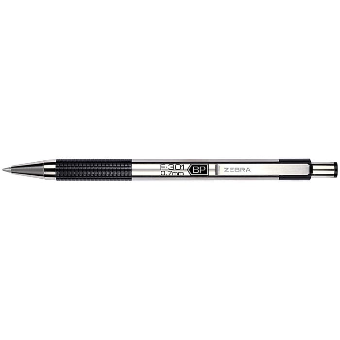 Zebra F-301 Retractable Ballpoint Pen, Fine Point, 0.7mm Zebra F-301 Retractable Ballpoint Pen, Fine Point, 0.7mm