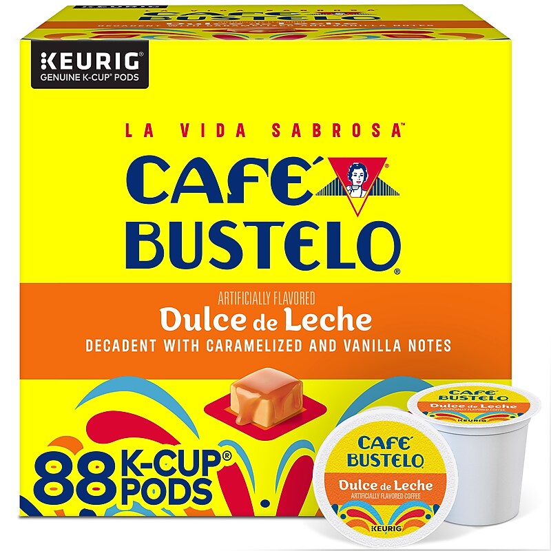 Café Bustelo Dulce de Leche Coffee Keurig® K-Cup® Pods, 88/Carton (500038957796) image 1