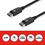 Staples TECH 6 ft. Display Port to Display Port Audio/Video Cable, Male to Male, Black, 10/Pack (ST62475)~#|#~92600411-10DD-4F66-8C99E9835C1F173B_sc7
