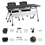 Bush Business Furniture Envision 60"W Foldable Training Room Table with 2 Chairs, Storm Gray (NVS001SG)~#|#~9262E48A-0ECA-40F1-9724271A0AE8590E_sc7