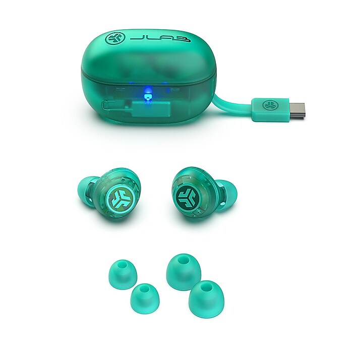 カホン　アップルグリーン　E JLab Go POP Active Noise Cancelling Wireless Earbuds, Bluetooth