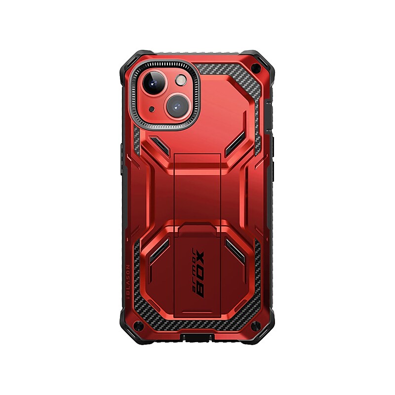 i-Blason ArmorBox Metallic Red Rugged Case for iPhone 14 (iPhone2021/22-6.1-Armorbox-SP-Ruddy) image 1