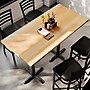 Flash Furniture Bennett Wooden Commercial Indoor Table, 60" x 30", Natural Top/Black Base (GSF3060NTT2222B)~#|#~9266A582-31E8-4D29-9AEFD9020D3CA223_sc7