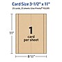 Avery Integrated Cards, 3.5" x 11", Matte Kraft Brown, 25/Pack (95339)~#|#~9266AA27-6698-4C69-AB9139D00B078DC6_sc7