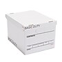 Staples Corrugated File Box Lift Off Lid, Letter/Legal Size, White/Black, 20/Pack (3325010/3325007)~#|#~926C647A-D3A6-4BFF-90E4B60D5636ABC0_sc7