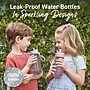 bentgo Plastic Water Bottle, 15 oz., Silver Glitter (BGKDWB1-SL)~#|#~92704EB4-5EE1-4D7F-B6D400950BF8FA2B_sc7