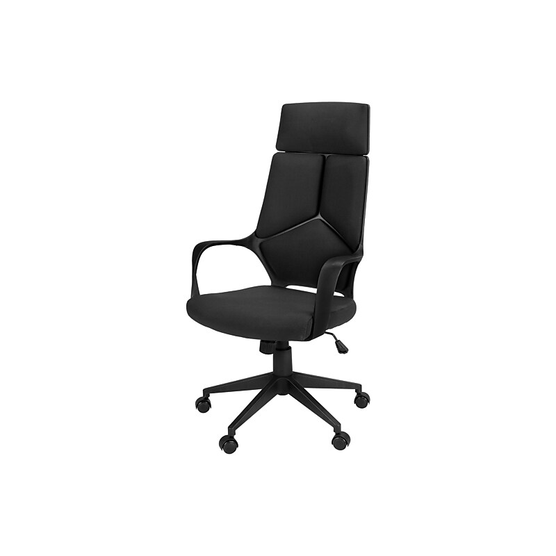 Monarch Specialties Inc. Fabric Executive Chair, Black (I 7272) image 1