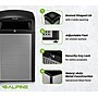 Alpine Industries Steel Outdoor Trash Can with Dome Lid, 40 Gallon, Silver, 2/Pack (ALP471-40-SIL-2PK)~#|#~9278619F-2128-445D-B12997AD91AF7A0F_sc7