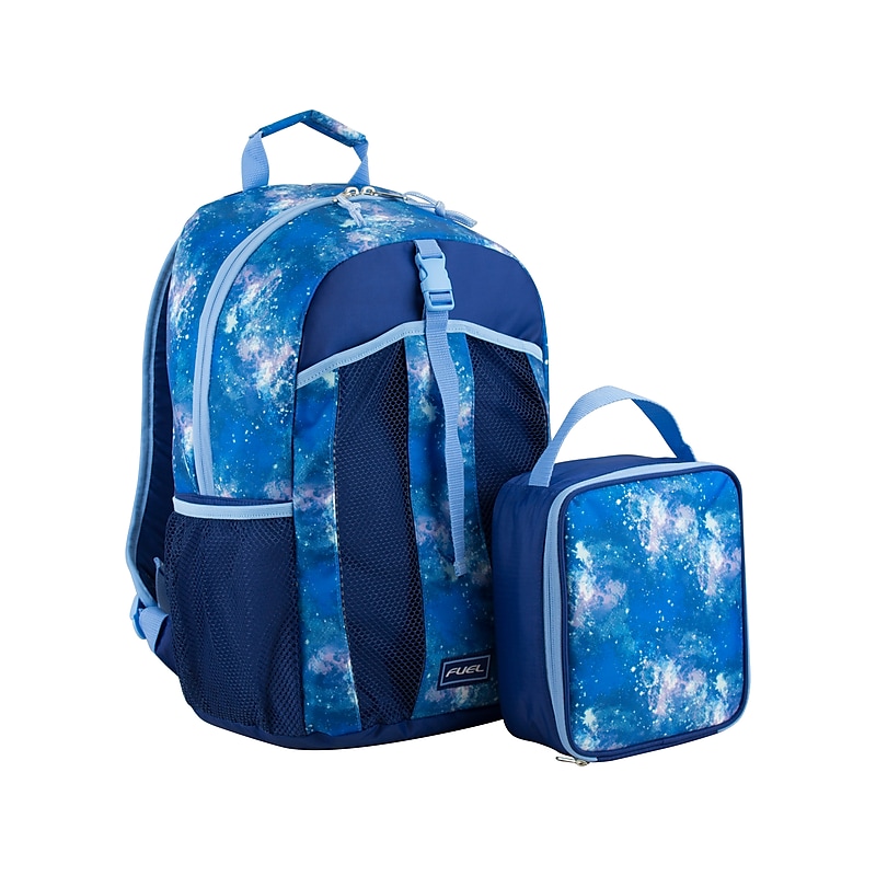 Bijoux Deluxe 2-Piece Galaxy Laptop Backpack Set, Medium, Blue/White (110592ST-GX5) image 1