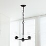 Lalia Home 3-Light 15" Classic Clear Glass and Metal Hanging LED Pendant Chandelier, Restoration Bronze (LHP-3012-RZ)~#|#~927CDD0E-45F6-4ABE-9134C818791879DA_sc7
